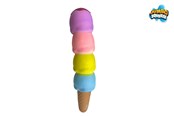 Kleine cadeautjes voor kinderen - Trend Toys Jumbo Squeeze ijshoorntje met 4 bollen 30cm CDU - 201104