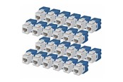 Accessoires - StarTech.com Startech keystone jack - 180° tool-free - TAA Compliant - C6KEYTL180WH24PK
