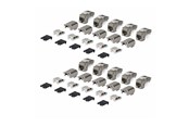 Accessoires - StarTech.com Startech keystone jack - shielded 90° toolless - TAA Compliant - C6AKEYTLSTP9010PK