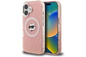 Mobiel - Covers & Cases - Karl Lagerfeld IML Choupette Head Logo MagSafe iPhone 16 Case - Pink - 3666339459703