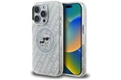 Mobiel - Covers & Cases - Karl Lagerfeld IML Glitter Karl & Choupette Heads Logo MagSafe Case for iPhone 16 Pro Max - Gray - 3666339468552