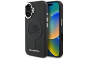 Mobiel - Covers & Cases - Karl Lagerfeld Initial & Metal Logo MagSafe Case for iPhone 16 - Black - 3666339456467