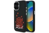 Mobiel - Covers & Cases - Karl Lagerfeld Silicone Heart Sign Logo MagSafe Case for iPhone 16 - Black - 3666339460426