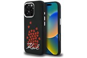 Mobiel - Covers & Cases - Karl Lagerfeld Silicone Heart Sign Logo MagSafe Case for iPhone 16 Pro Max - Black - 3666339460457