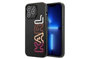 Mobiel - Covers & Cases - Karl Lagerfeld Multipink Brand Case for iPhone 13 Pro / iPhone 13 - Black - 3666339049348