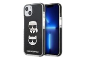 Mobiel - Covers & Cases - Karl Lagerfeld KLHCP13STPE2TK iPhone 13 mini 5.4 "hardcase black / black Karl & Choupette Head - 3666339048648
