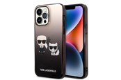 Mobiel - Covers & Cases - Karl Lagerfeld KLHCP14LTGKCK iPhone 14 Pro 6.1 "hardcase black / black Gradient Ikonik Karl & Choupette - 3666339086428