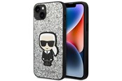 Mobiel - Covers & Cases - Karl Lagerfeld KLHCP14MGFKPG iPhone 14 Plus 6.7 "hardcase silver / silver Glitter Flakes Ikonik - 3666339077402
