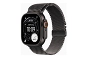 Smartwatch, Sporthorloge en Activity Tracker - Apple Watch Ultra 3 GPS + Cellular 49mm Black Titanium Case with Black Titanium Milanese Loop - Small - MF1N4DH/A