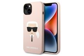 Mobiel - Covers & Cases - Karl Lagerfeld KLHCP14MSLKHLP iPhone 14 Plus 6.7 "hardcase pink / pink Silicone Karl's Head - 3666339085452