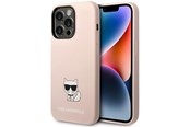 Mobiel - Covers & Cases - Karl Lagerfeld KLHCP14XSLCTPI iPhone 14 Pro Max 6.7 "hardcase light pink / light pink Silicone Choupette Body - 3666339076665