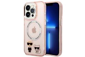 Mobiel - Covers & Cases - Karl Lagerfeld KLHMP14LHKCP iPhone 14 Pro 6.1" hardcase pink/pink Karl & Choupette Aluminum Magsafe - 3666339087340