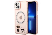 Mobiel - Covers & Cases - Karl Lagerfeld KLHMP14MHKCP iPhone 14 Plus 6.7 "hardcase pink / pink Karl & Choupette Aluminum Magsafe - 3666339087333