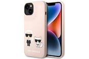 Mobiel - Covers & Cases - Karl Lagerfeld KLHMP14MSSKCI iPhone 14 Plus 6.7 "hardcase light pink / light pink Silicone Karl & Choupette Magsafe - 3666339078126