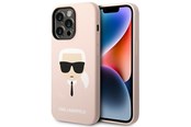Mobiel - Covers & Cases - Karl Lagerfeld KLHCP14XSLKHLP iPhone 14 Pro Max 6.7 "hardcase pink / pink Silicone Karl`s Head - 3666339085476