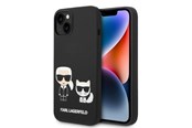 Mobiel - Covers & Cases - Karl Lagerfeld KLHMP14MSSKCK iPhone 14 Plus 6.7 "hardcase black / black Liquid Silicone Karl & Choupette Magsafe - 3666339087531
