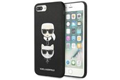 Mobiel - Covers & Cases - Karl Lagerfeld Saffiano Karl&Choupette Head case for iPhone 7 Plus / iPhone 8 Plus - black - 3666339054991
