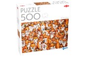 Puzzels - Tactic 500 pcs puzzle: Foxes - 59214