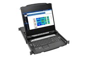 KVM Switch - Tripp Lite Eaton Series NetDirector 8-Port Rackmount Console HDMI KVM Switch 17" LCD IP Remote Access - B030-008-17-IP