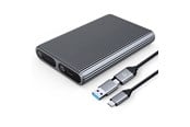 Harde schijf - Extern - ORICO AM2C3-2N Dual Disk Caddy for Two Drives: M.2 SATA and NVME USB-C 3.2 10Gb/s - Gray - External Hard drive - AM2C3-2SN-GY-BP-HU