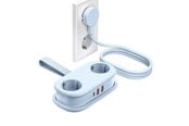 Voedingskabel (extern) - ORICO AP3 20W GaN 5in1 Power Strip 2x AC + 2x USB-A + 1x USB-C - Blue - AP3-2A2U1C-PRO-EU-BL-HU
