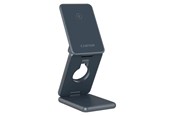 Mobiel - Adapters & Opladers - Canyon 3-in-1 Opvouwbare draadloze oplader 15W, Donkergrijs - CNS-WCS309M
