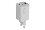 Mobiel - Adapters & Opladers - Canyon 65W GaN Oplader 2xUSB-C + USB-A, Wit - CNS-CUW65ACC