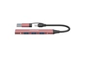 USB hub - Canyon DS-02 4-in-1 USB-A/C hub, Roze USB hub - 4 - USB 3.0 - Roze - CNS-TDS02P