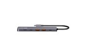 USB hub - Canyon DS-17 6-in-1 USB-C-hub 4K, grijs USB hub - Grijs - CNS-TDS17