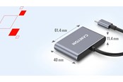 USB hub - Canyon DS-3 3-in-1 USB-C-hub, donkergrijs USB hub - 3 - USB 3.0 - Grijs - CNS-TDS3