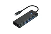 USB hub - ORICO PAPW3AT-U3 USB Hub 4-port 3x USB-A 3.0 with microSD/SD card reader 1.8 m - black USB hub - 4 - USB 3.0 - Zwart - PAPW3AT-C3-18-BK-EP