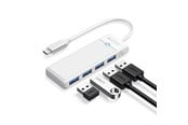 USB hub - ORICO PAPW4A-C3 USB Hub 4-port 4x USB-A 3.0 0.15 m - white USB hub - 4 - USB 3.0 - Wit - PAPW4A-C3-015-WH-EP