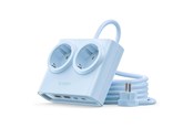 Voedingskabel (extern) - ORICO PDC25 25W 6in1 Power Strip 2x AC + 2x USB-A + 2x USB-C - Blue - PDC25-2A2U2C-EU-BL-EP-HU