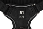 Honden - 51 Degrees North 51 - Wanderful - H Harness - Trail - Black - M - 51AWFHT304