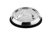 Honden - Nobby Rustfrit stål skål for fladsnudede hunde med gummi - L73869