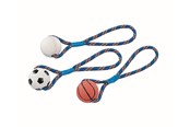 Honden - Nobby Gummi bold med reb 8 cm - L79030