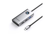 USB hub - ORICO PW11-5P USB-C Hub Docking Station 1x USB-A 3.0 + 2x USB-A 2.0 + 1x USB-C PD + 1x HDMI - Gray USB hub - USB 3.0 - Grijs - T5-SV-EP-HU