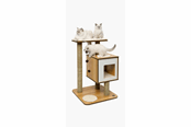 Katten - Catit Vesper Kradsetræ V-Base Valnød 56 x 56 x 84.5 cm. - 022517520420