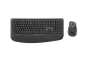Toetsenbord - Logitech Signature Comfort Plus Combo MK880 for Business (Graphite) - Keyboard and mouse set - Duits - Grijs - 920-014047