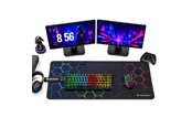 Muismat & accessoires - Wozinsky WPD-B800 Gaming Desk Pad 800x300mm Waterproof with Pattern - Black - 5907769387258