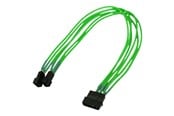 Voedingskabel (intern) - Nanoxia - fan power adapter - 3 PIN internal power to 4 pin internal power (fan only) - 30 cm - NX42A30NG