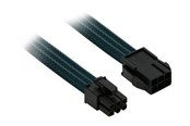 Voedingskabel (extern) - Nanoxia Single Sleeve - power extension cable - 6 pin PCIe power to 6 pin PCIe power - 30 cm - NX6PV3EG