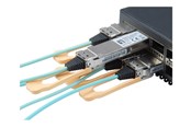 Netwerk - kabel - LevelOne 100GBase-SR4-AOC direct attach cable - 1 m - Blauw - AOC-0501
