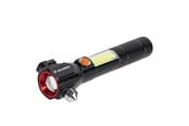 Zaklampen en koplampen - Wozinsky WLR-31 5W 500lm CREE 3-in-1 Multifunction Flashlight with Glass Breaker and Seat Belt Cutter - Black - 5907769388941