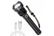 Zaklampen en koplampen - Wozinsky WLT-20W tactical flashlight 20 W 2000 lm CREE diodes IP65 with adjustable beam - black - 5907769389115