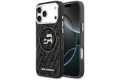Mobiel - Covers & Cases - Karl Lagerfeld IML Glitter Karl&Choupette Heads Logo MagSafe Case for iPhone 17 Pro Max - Black - 3666339498764