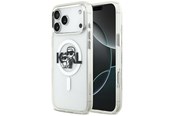 Mobiel - Covers & Cases - Karl Lagerfeld IML Glitter Karl & Choupette Sketch Logo MagSafe Case for iPhone 17 Pro Max - Clear - 3666339504540