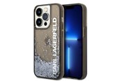 Mobiel - Covers & Cases - Karl Lagerfeld Liquid Glitter Elong case for iPhone 14 Pro - black - 3666339091569
