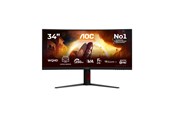 Scherm - 34" AOC G4 CU34G4ZCA computer monitor 86.4 cm (34") 3440 x 1440 pixels Black Red - CU34G4ZCA