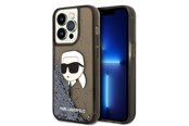 Mobiel - Covers & Cases - Karl Lagerfeld KLHCP14LLNKHCK iPhone 14 Pro 6.1" black/black hardcase Glitter Karl Head - 3666339086824